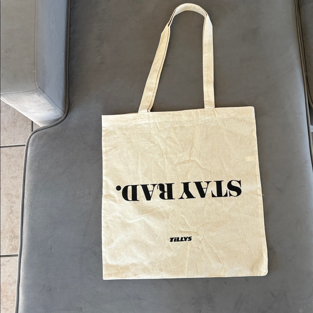 Tilly’s Tote Bag with 'STAY RAD' Print